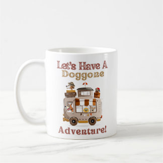 Taza De Café RV Camper Dog Driver Personalizado - Doggone Adven