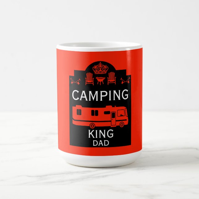 Taza De Café RV Camping King USA (Centro)