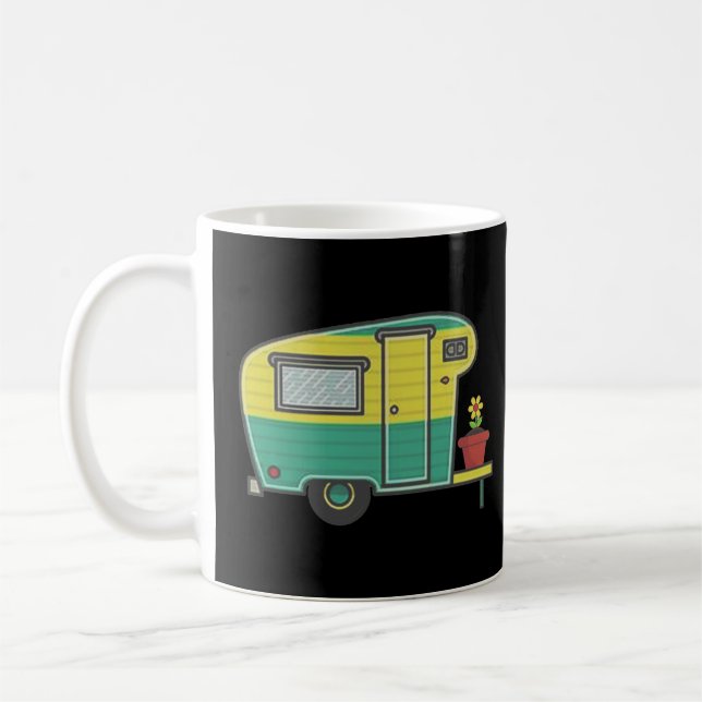 Taza De Café RV Camping Memes, Casa es Donde Estacionas, Campin (Izquierda)