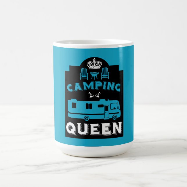 Taza De Café RV Camping Queen USA (Centro)
