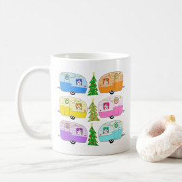 Taza De Café RV de Vintage de los Campers de los Navidades Cuid