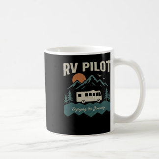 Taza De Café Rv Pilot Camping Retro Motorhome Travel Vacation C