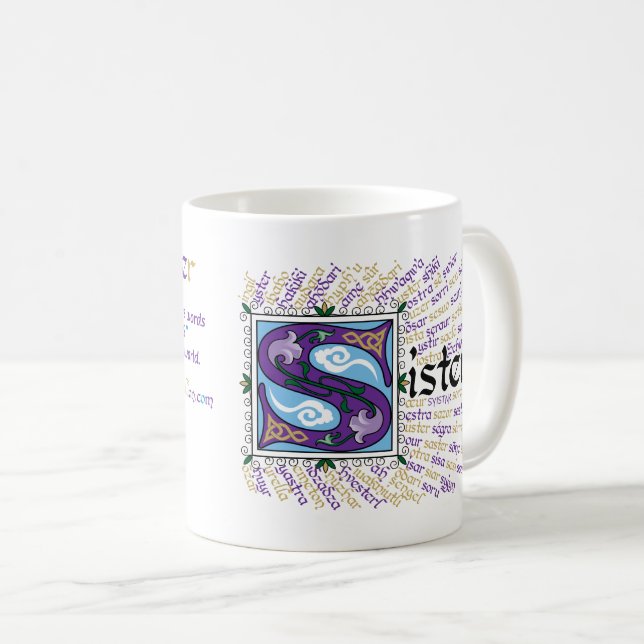 Taza De Café S es para Sister Mug (Anverso derecho)