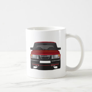 Taza De Café Saab 900 turbo (rojo)