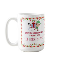 "¿Sabes lo que quiero para los Navidades?"