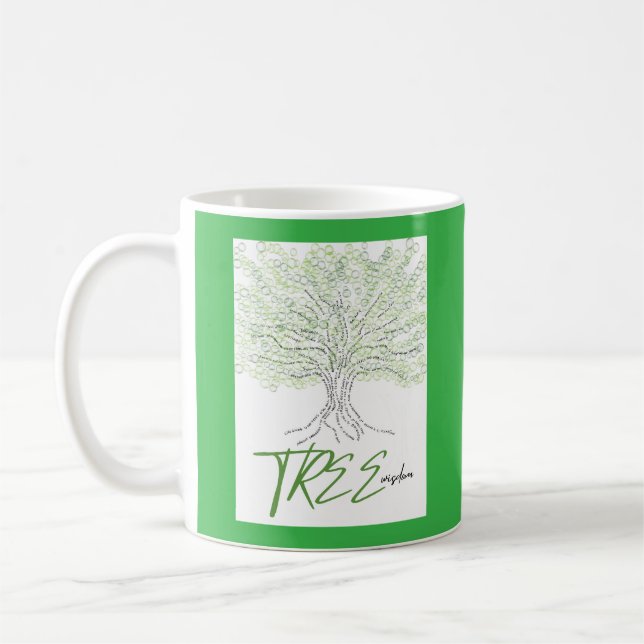 Taza De Café Sabiduría de árbol (Izquierda)