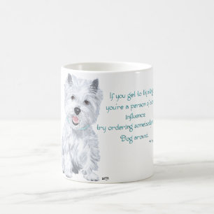 Taza De Café Sabiduría de Westie - ¿Influyente?