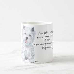 Taza De Café Sabiduría de Westie - ¿Influyente?