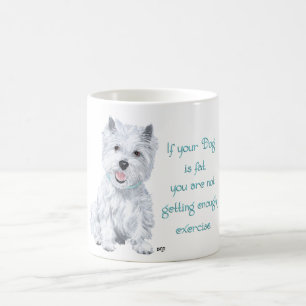 Taza De Café Sabiduría de Westie - ¿Perro gordo?