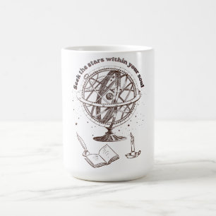 Taza De Café Sabiduría del Alma Celestial Esfera Armilar Vint