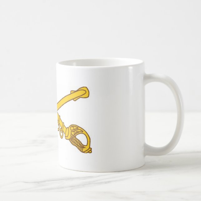 Taza De Café Sables cruzados caballería (Derecha)