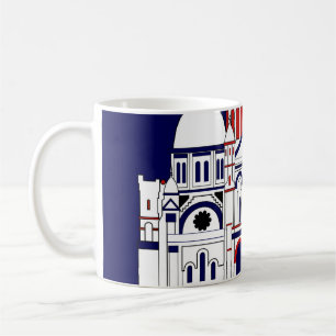 Taza De Café Sacre Coeur, Montmartre, París, Francia