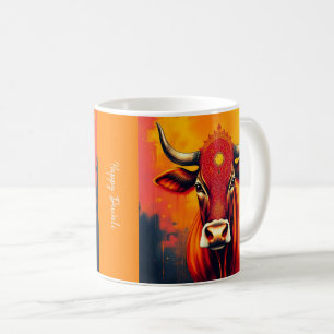 Taza De Café Sacred Cow Diwali Ambiente Festivo