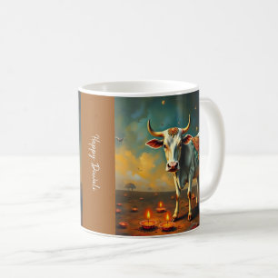 Taza De Café Sacred Cow Diwali Ambiente Festivo