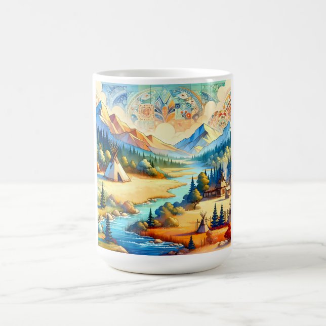 Taza De Café Sacred Valley Symbolic Daily Ritual Design (Centro)