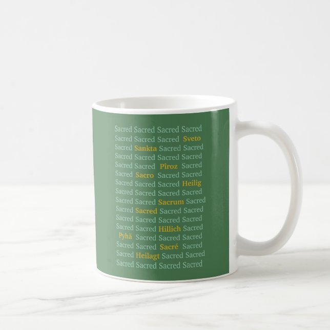 Taza De Café Sacred Words (Derecha)