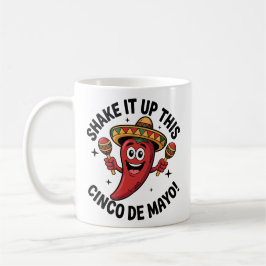 Taza De Café ¡Sacuda Este Cinco De Mayo! Red Chili Pepper