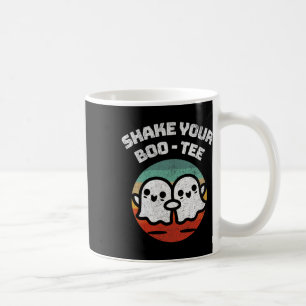 Taza De Café Sacuda tu traje de halloween retro fantasma de Boo
