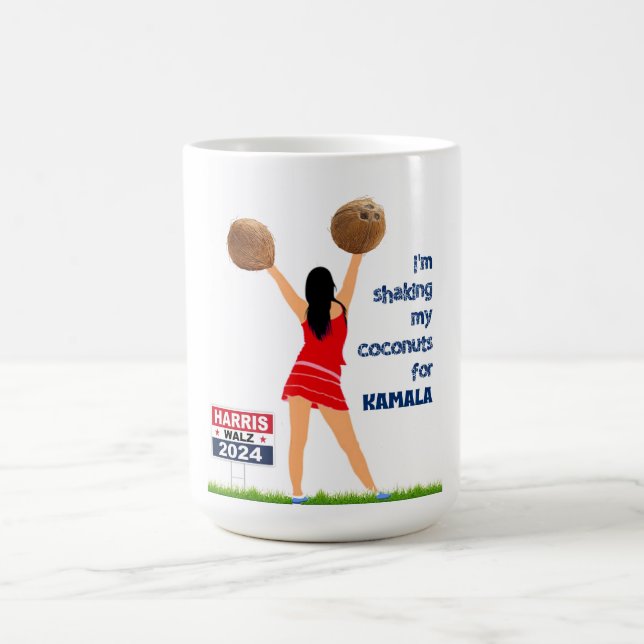 Taza De Café Sacudiendo mis cocos por Kamala (Centro)