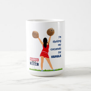Taza De Café Sacudiendo mis cocos por Kamala
