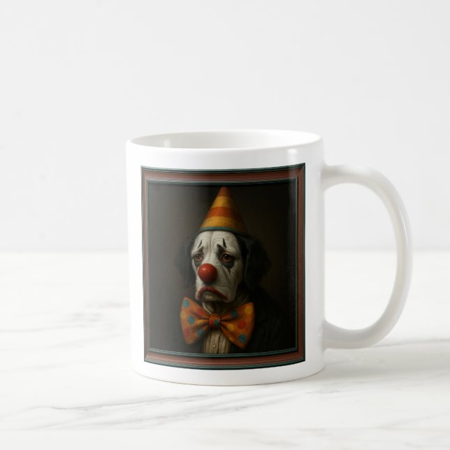 Taza De Café Sad Clown Dog  (Derecha)