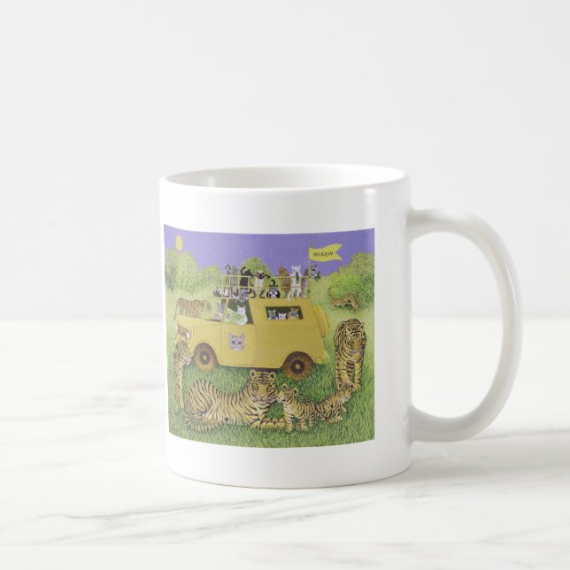 Taza De Café Safari del gato (Derecha)
