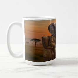 Taza De Café Safari Gentleman Elephant