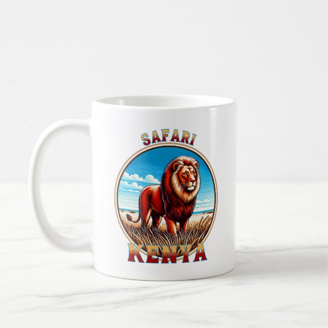 Taza De Café Safari turístico de Kenia (Izquierda)