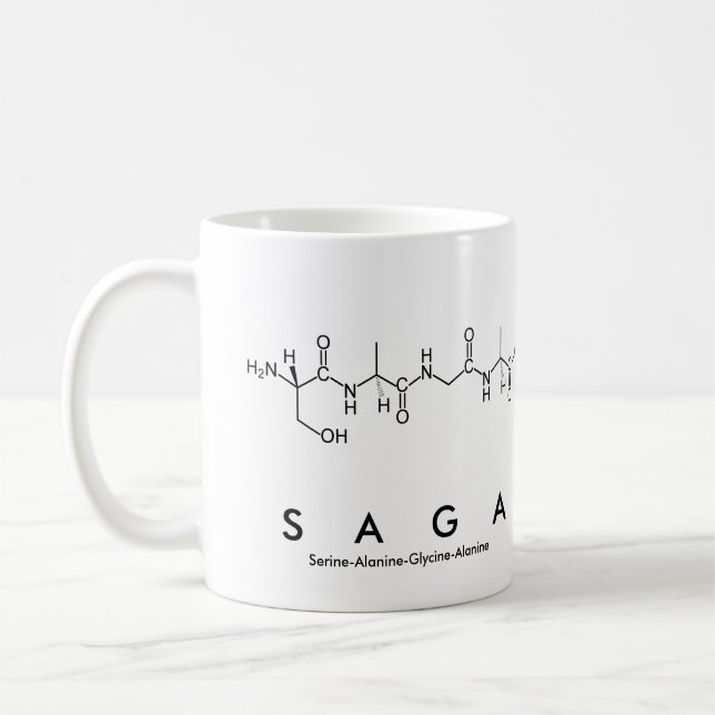 Taza De Café Saga peptidae name mug (Izquierda)