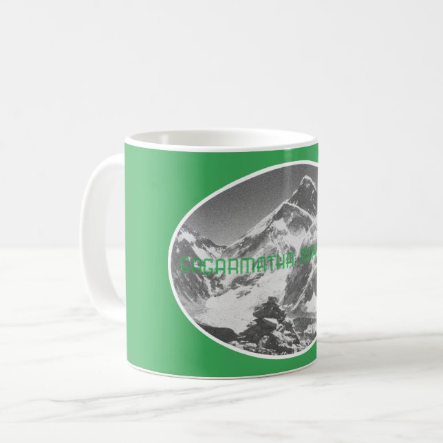 Taza De Café Sagarmatha, (Everest) primer recuerdo (Anverso izquierdo)