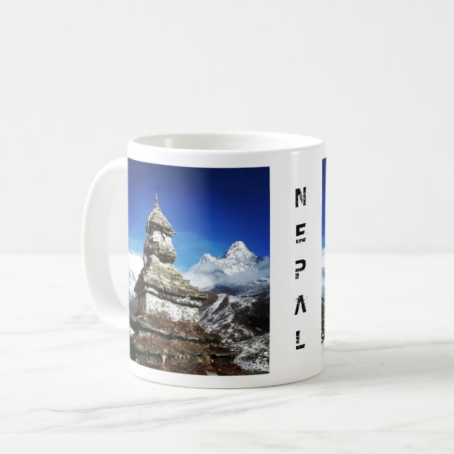 Taza De Café Sagarmatha - Nepal, opiniónes sobre Everest, Ama (Anverso izquierdo)
