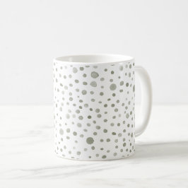 Taza De Café Sage Confetti Water Dots Classic Mug