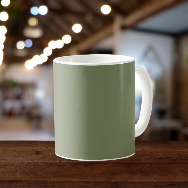 Taza De Café Sage Green Color sólido (Subido por el creador)