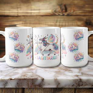 Taza De Café Sagitario Arquero Colorido Zodíaco Astrología