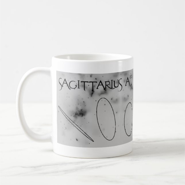 Taza De Café Sagittarius A* Coordenadas Mug (Izquierda)
