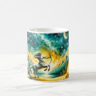 Taza De Café Sagittarius acuarela