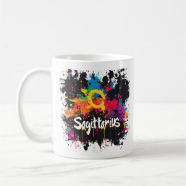 Taza De Café "Sagittarius de retroceso de los años 90: Splatter