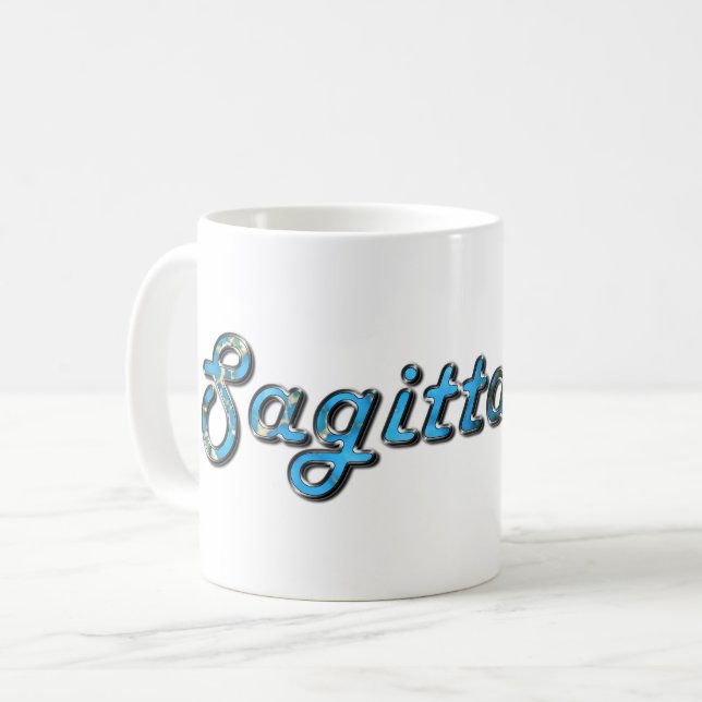 Taza De Café Sagittarius en Gemstone Turquesa (Anverso izquierdo)