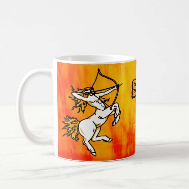 Taza De Café Sagittarius La señal del incendio de Archer atraco (Izquierda)