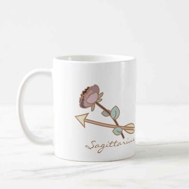 Taza De Café Sagittarius Zodiac Boho Coffee Mug (Izquierda)