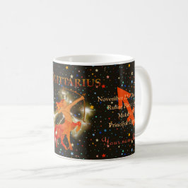 Taza De Café Sagittarius zodiac moderno personalizado