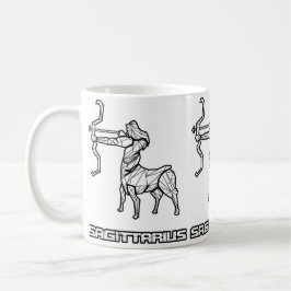 Taza De Café Sagittarius Zodiac Rótulo Mug