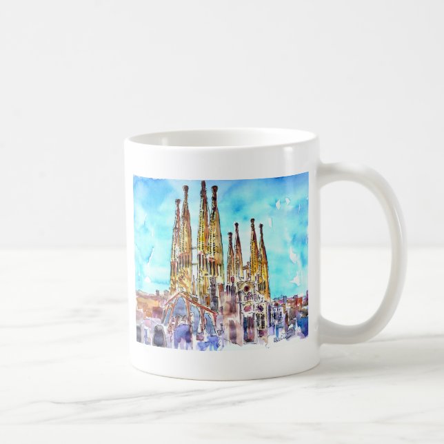 Taza De Café Sagrada Familia Barcelona (Derecha)