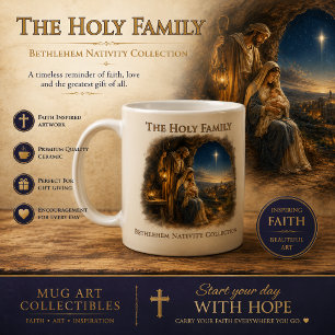 Taza De Café Sagrada Familia en el Belén Gruta Natividad Cristi