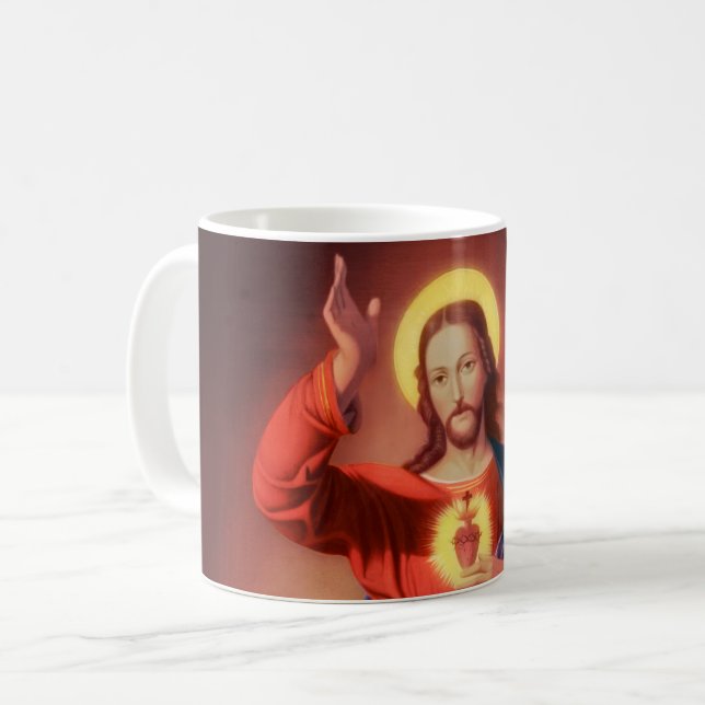 Taza De Café Sagrado Corazón de Jesucristo (Anverso izquierdo)