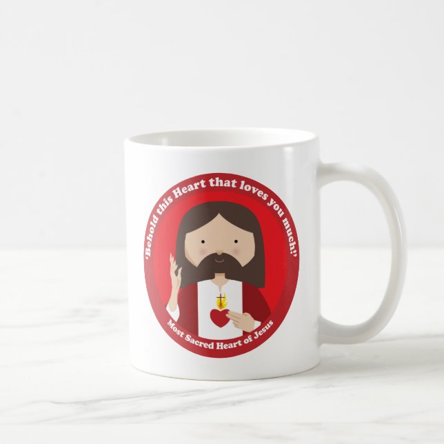 Taza De Café Sagrado Corazón de Jesús (Derecha)