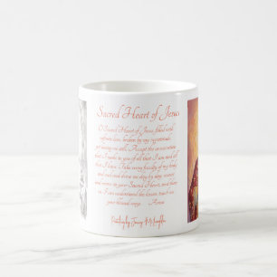 Taza De Café Sagrado Corazón de Jesús, Arte, Oración, Mug