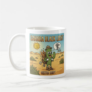 Taza De Café Sahara Black Light DJ Cactus Cartoon