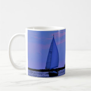 Taza De Café Sailboat Sunset Mug