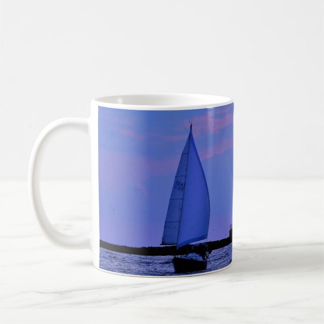 Taza De Café Sailboat Sunset Mug (Izquierda)